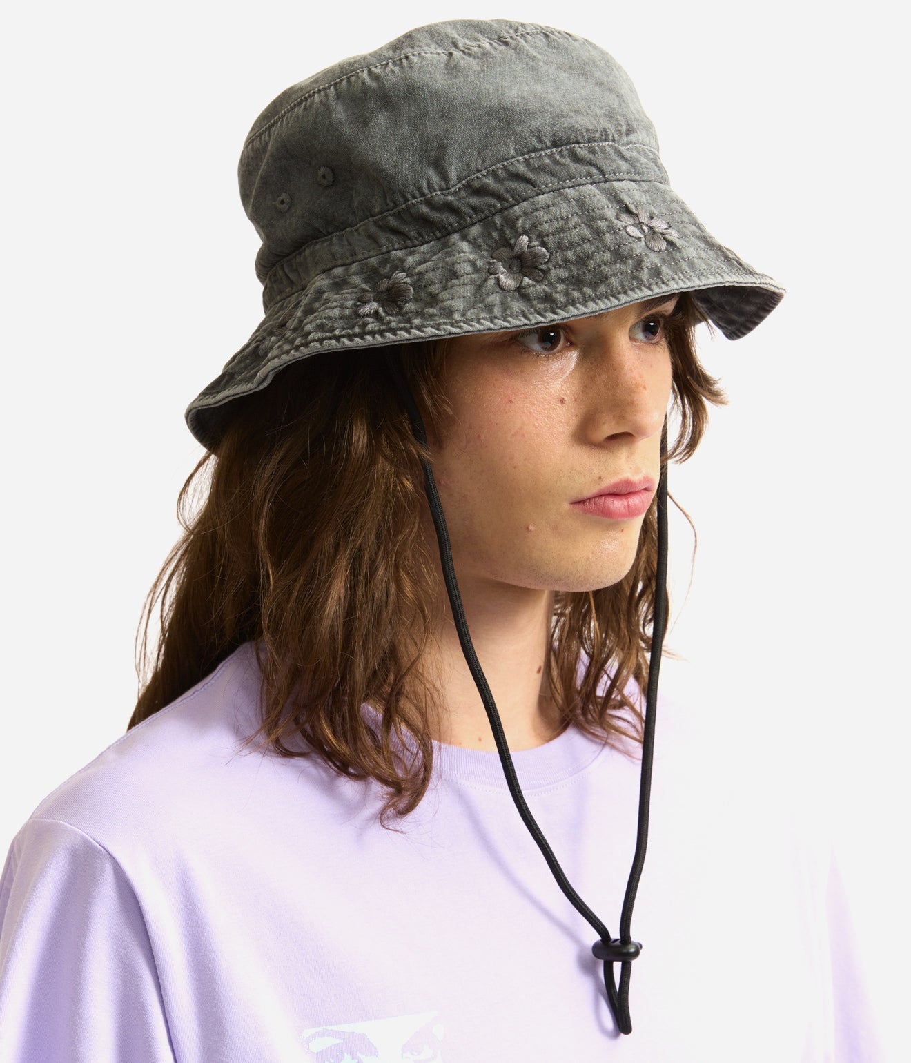 P.A.M. "GESTURES SUN HAT" BLACK WASH - WEAREALLANIMALS