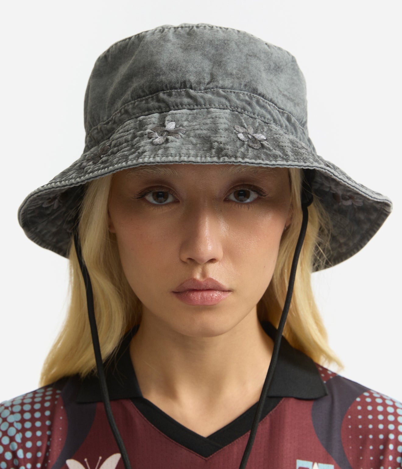 P.A.M. "GESTURES SUN HAT" BLACK WASH - WEAREALLANIMALS