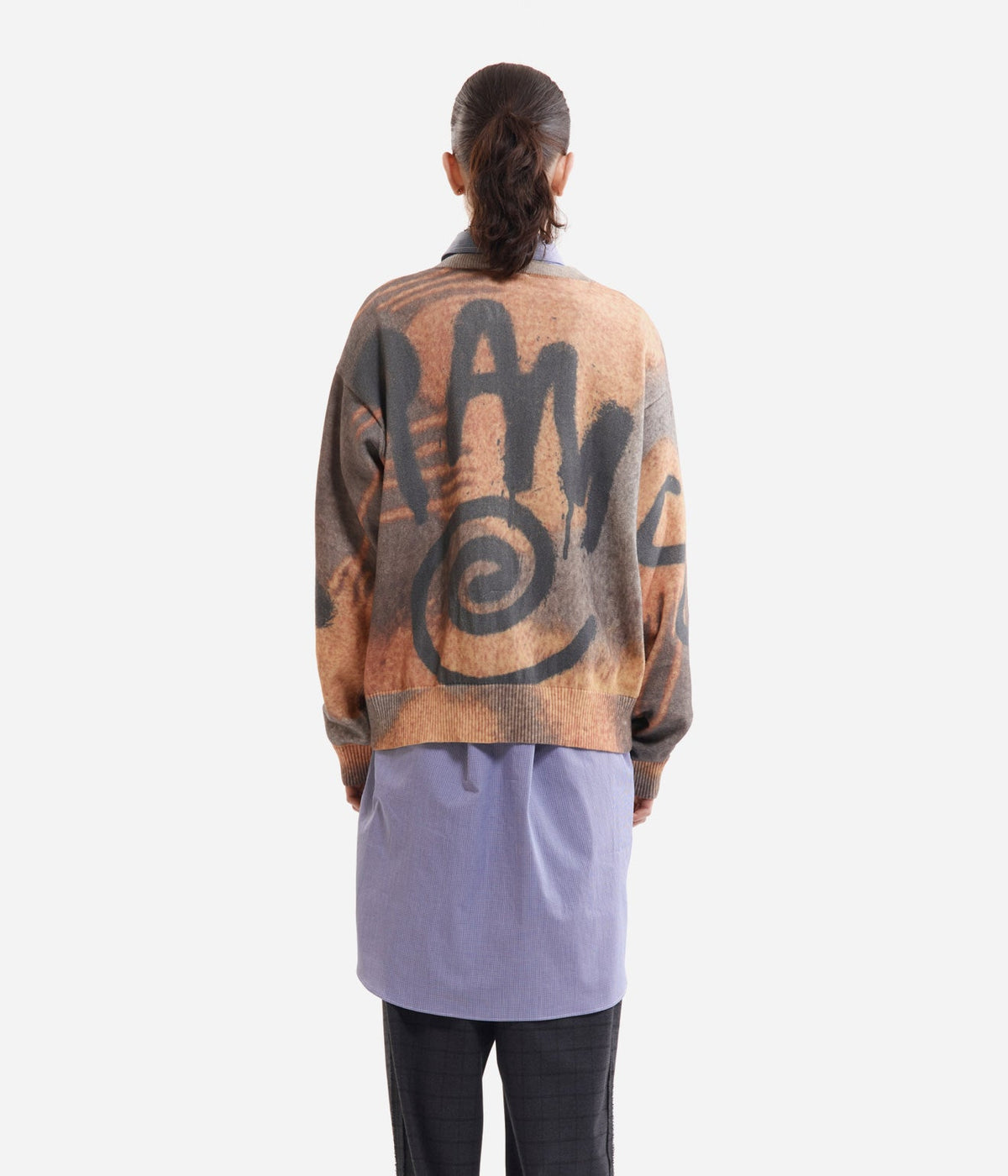 P.A.M. "GETTING OVER PRINTED KNIT CREWNECK" - WEAREALLANIMALS