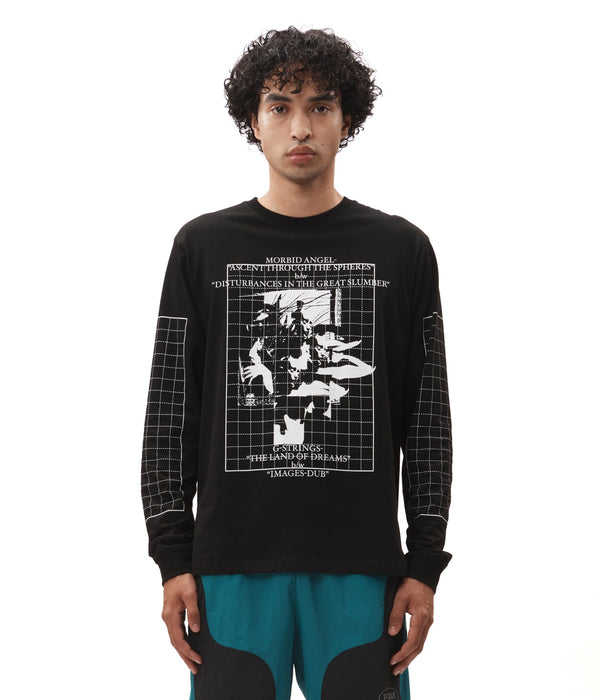 P.A.M. "GRIDS LS TEE" BLACK - WEAREALLANIMALS