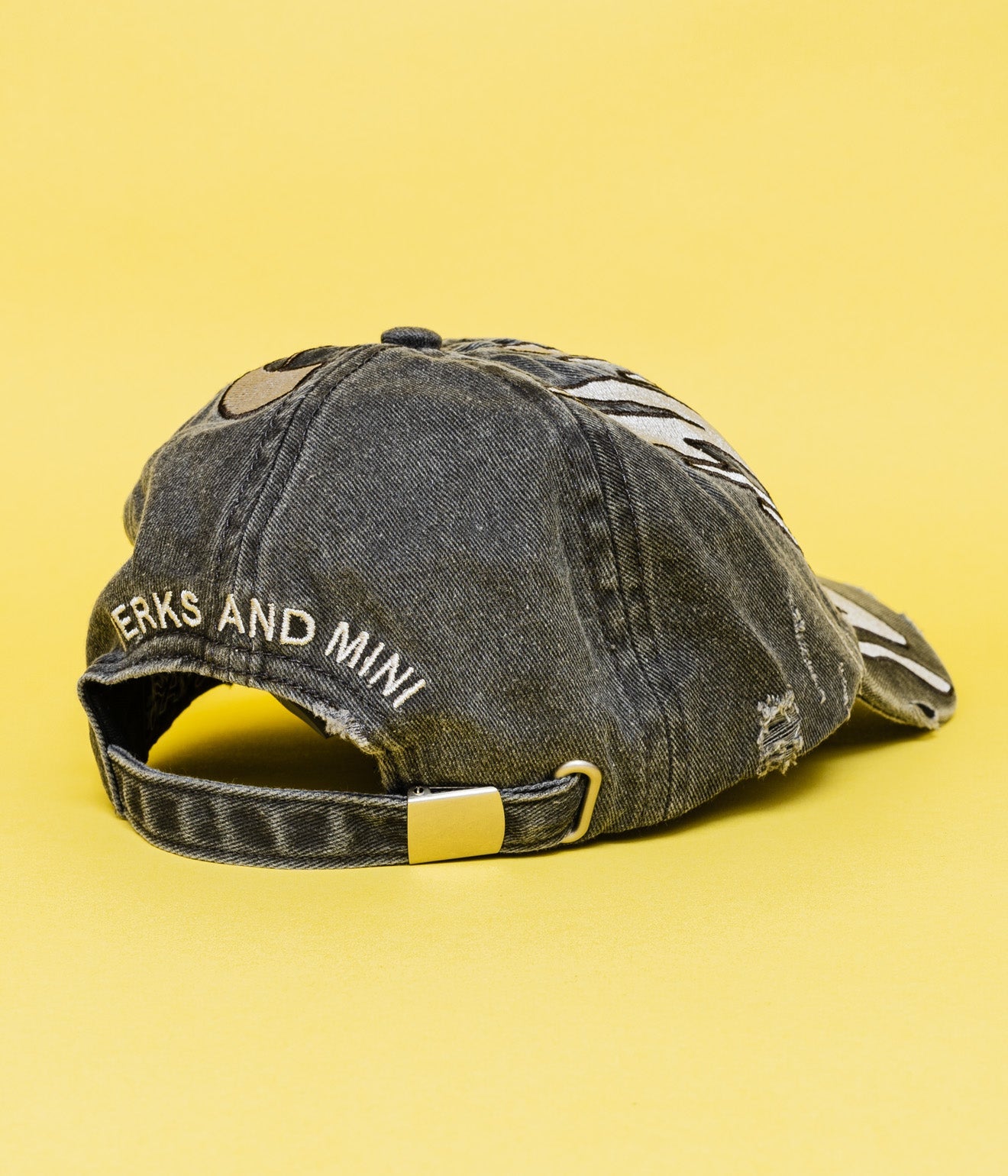 P.A.M. "KEEP IT REAL CAP" BLACK WASH - WEAREALLANIMALS