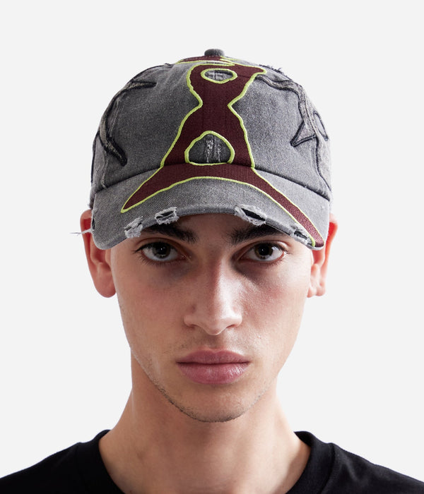 P.A.M. "LAST QUARTER BASEBALL CAP" BLACK WASH - WEAREALLANIMALS