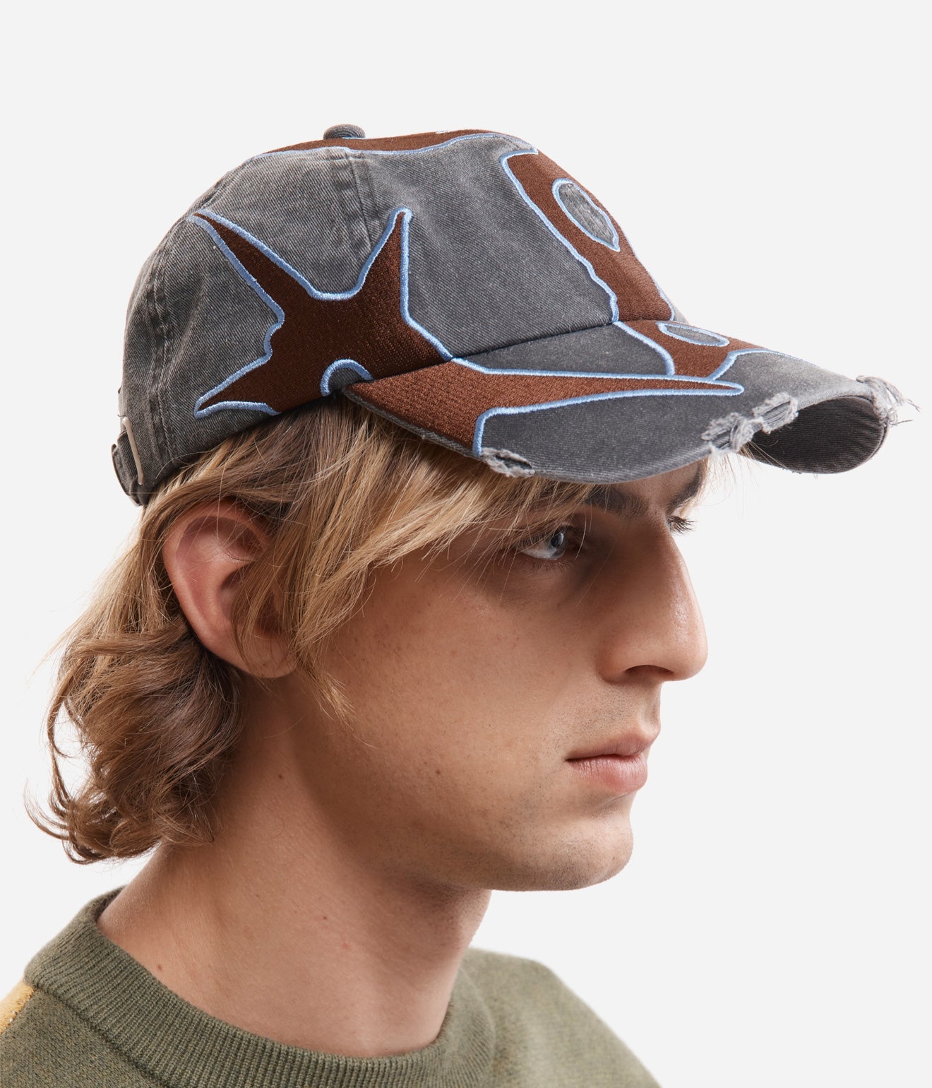 P.A.M. "OUTLINE LOGO CAP"BLACK WASH - WEAREALLANIMALS