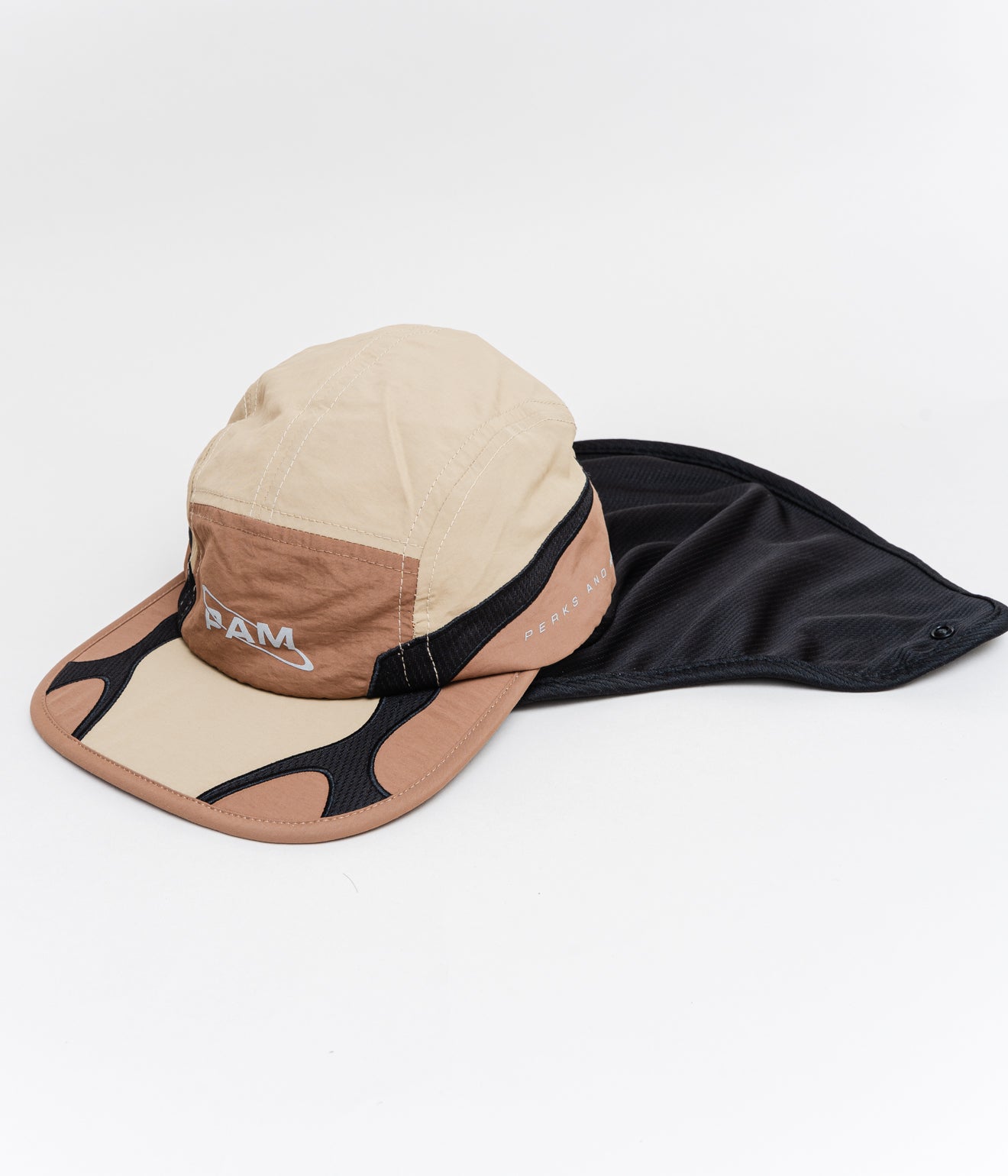 P.A.M. "SHARD LEGIONNAIRES 5 PANEL CAP" BROWN/BLACK - WEAREALLANIMALS