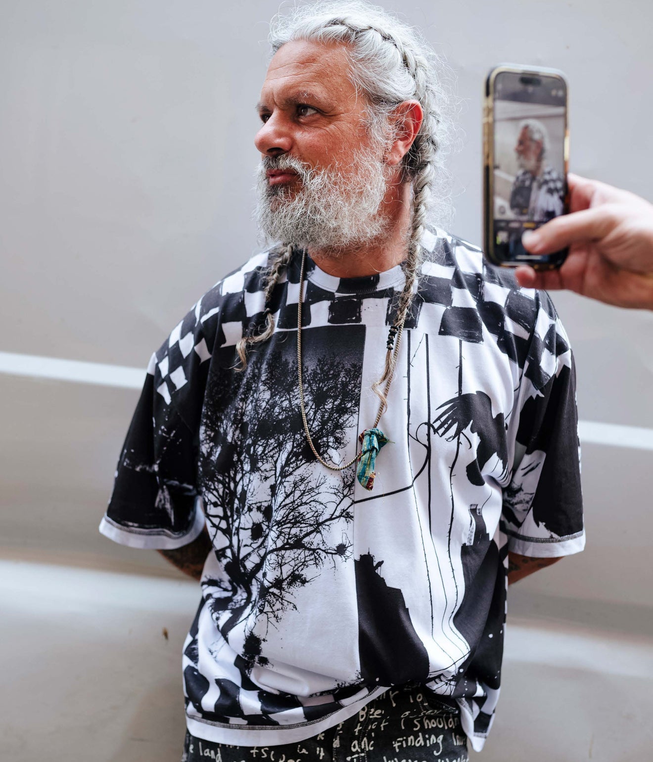 P.A.M. "SPECIALTY SS TEE - JOSHUA GORDON" BLACK/WHITE - WEAREALLANIMALS