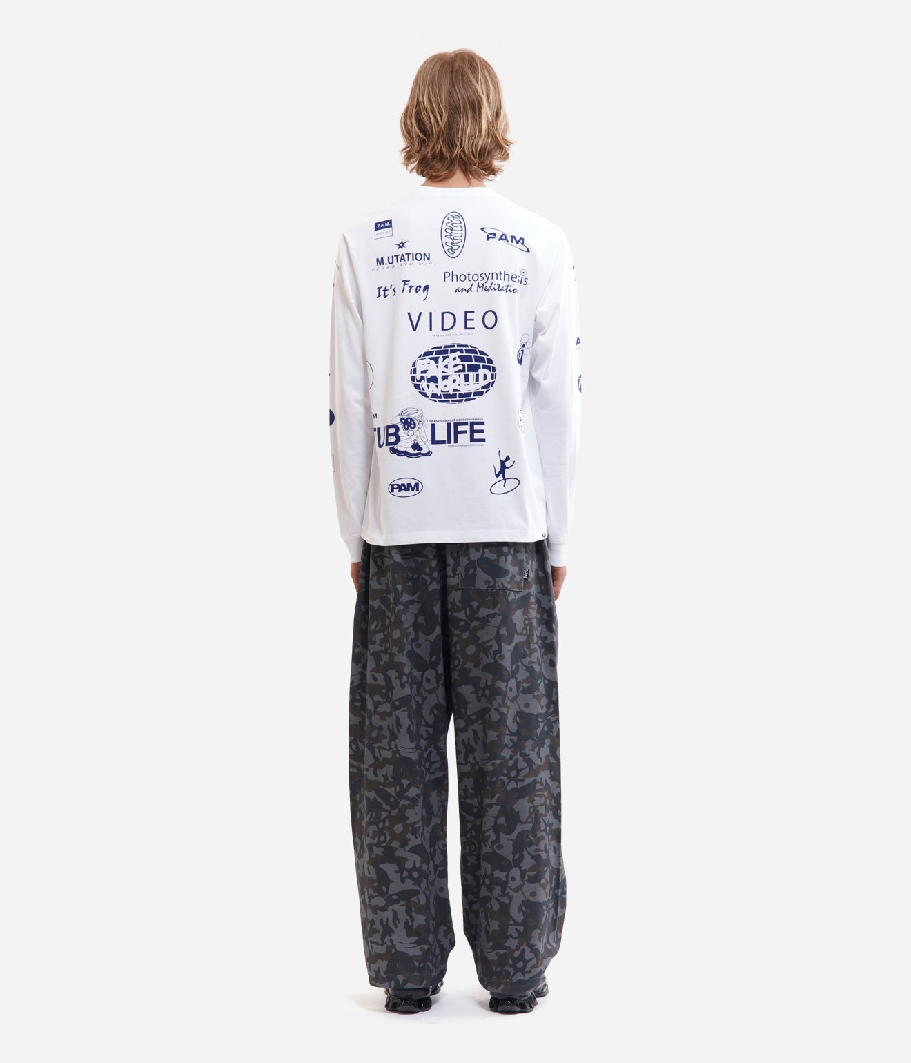 P.A.M. "TEST SHEET LS TEE" WHITE - WEAREALLANIMALS