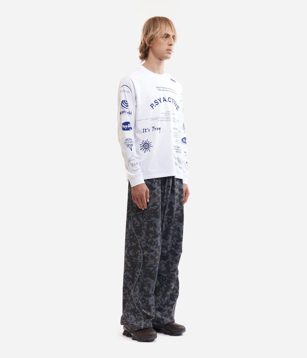 P.A.M. "TEST SHEET LS TEE" WHITE - WEAREALLANIMALS