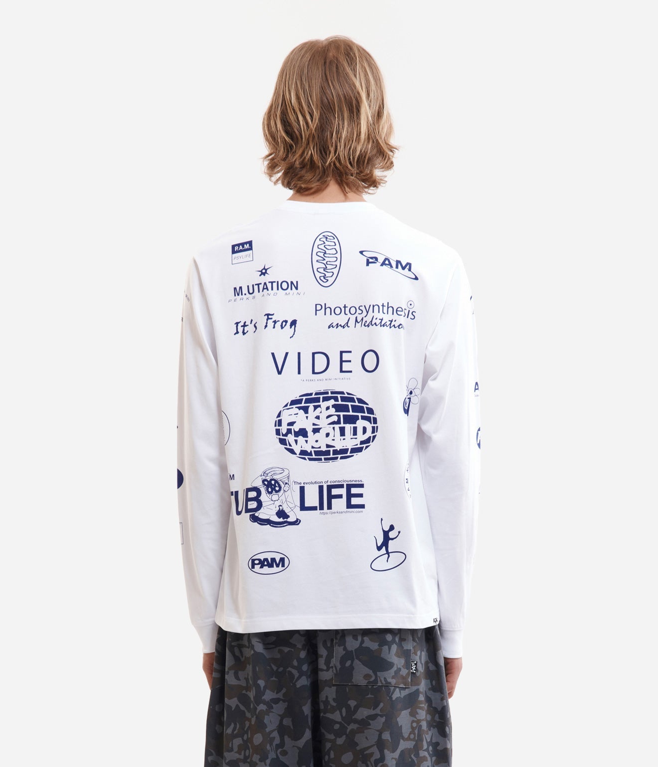 P.A.M. "TEST SHEET LS TEE" WHITE - WEAREALLANIMALS