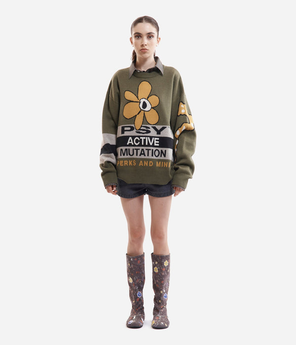 P.A.M. "WORLD MELT KNIT CREWNECK" - WEAREALLANIMALS