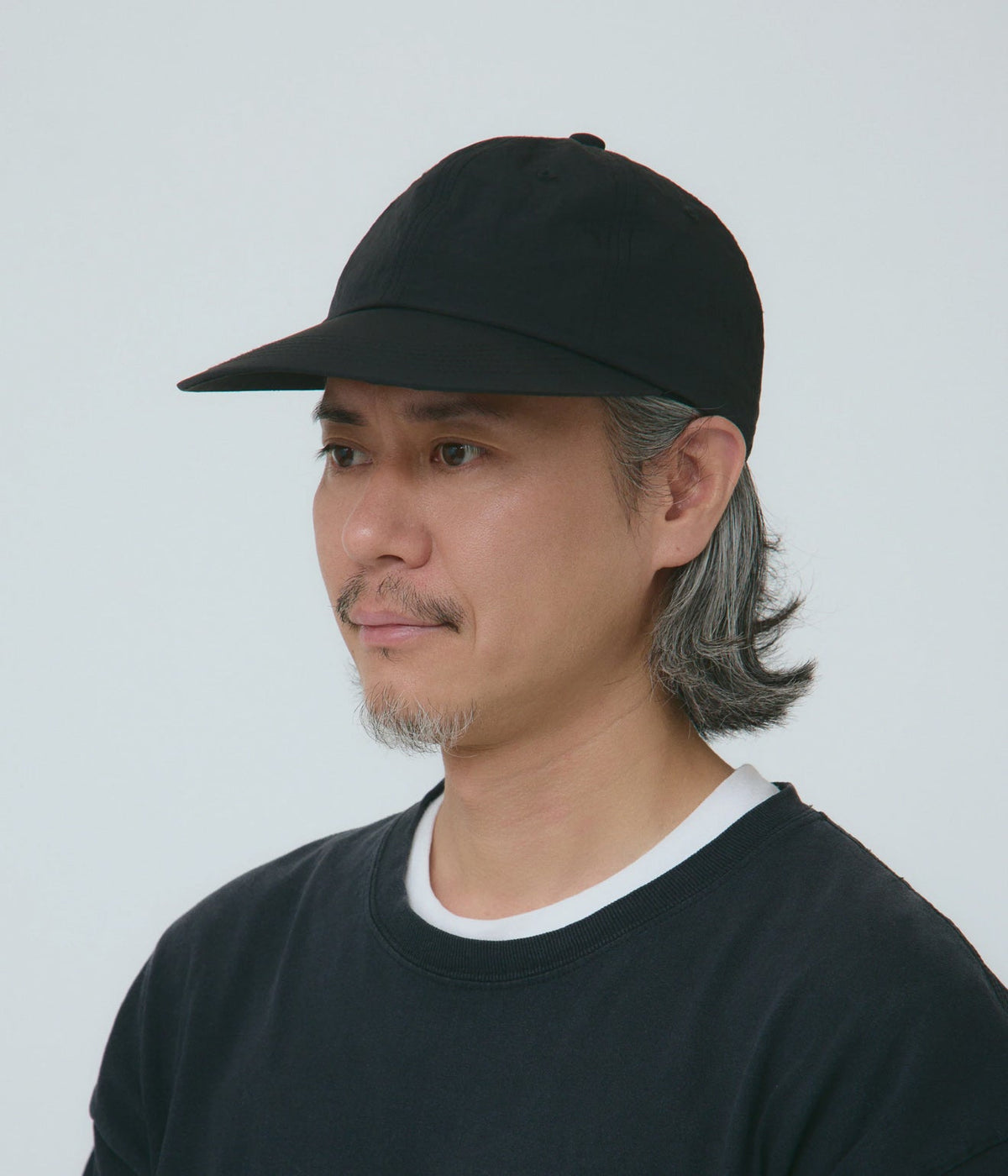 parr "6 panels spoon bill cap" Black - WEAREALLANIMALS