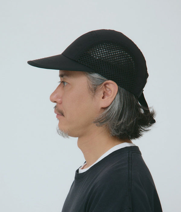 parr "side mesh spoon bill cap" Black - WEAREALLANIMALS