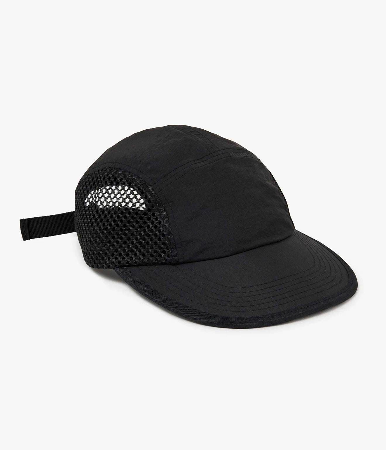 parr "side mesh spoon bill cap" Black - WEAREALLANIMALS