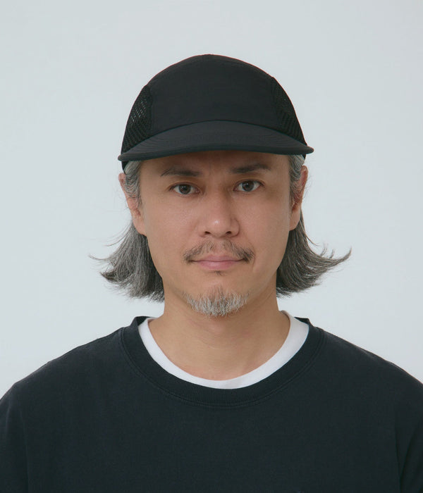 parr "side mesh spoon bill cap" Black - WEAREALLANIMALS
