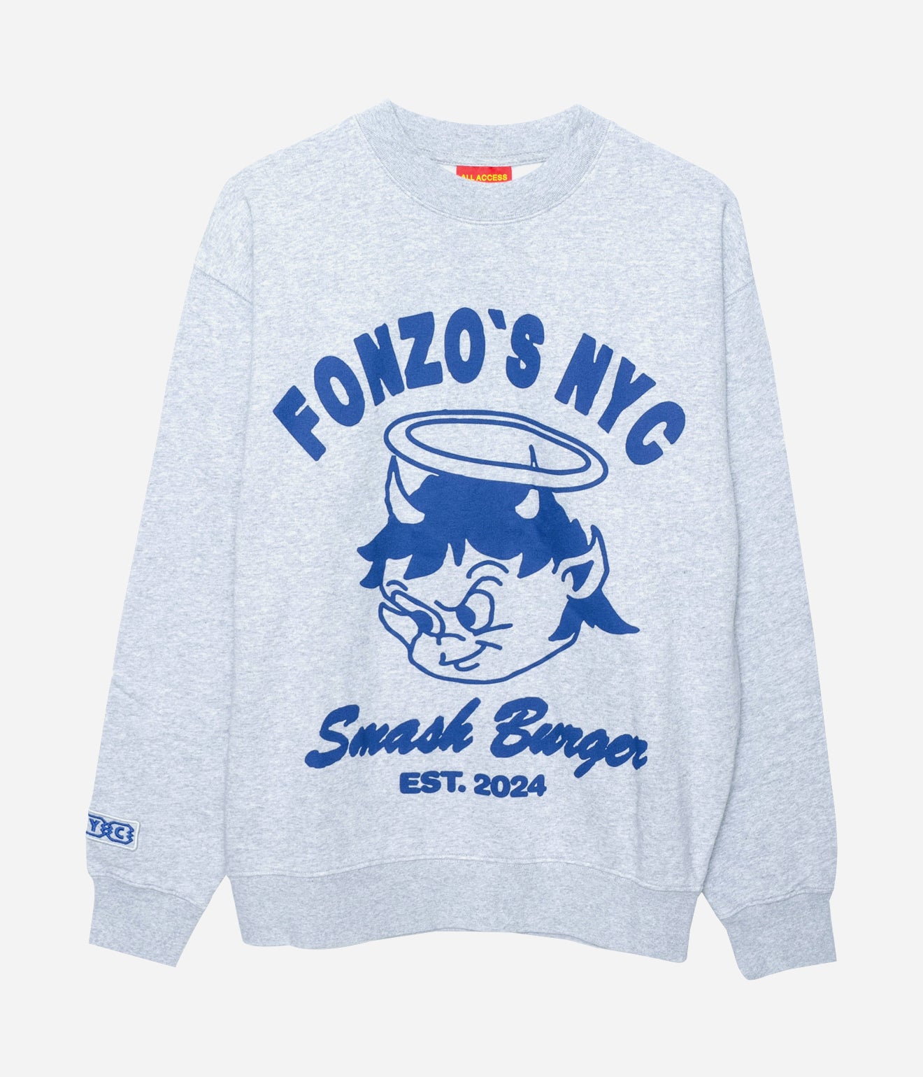 Public Possession "FONZO’S CREWNECK" HEATHER GREY - WEAREALLANIMALS