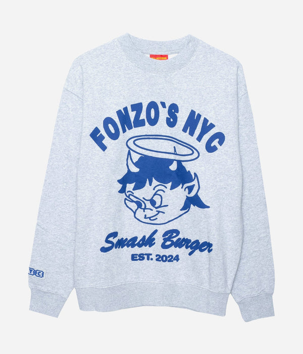Public Possession "FONZO’S CREWNECK" HEATHER GREY - WEAREALLANIMALS