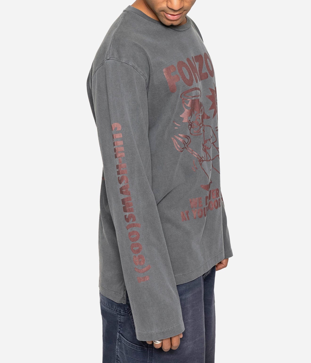 Public Possession "FONZO’S LONGSLEEVE" CHARCOAL - WEAREALLANIMALS