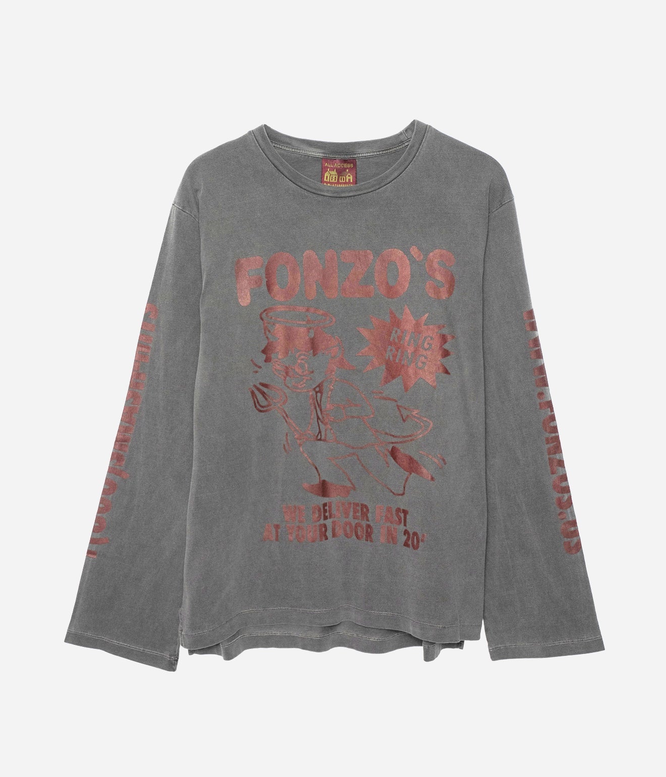 Public Possession "FONZO’S LONGSLEEVE" CHARCOAL - WEAREALLANIMALS