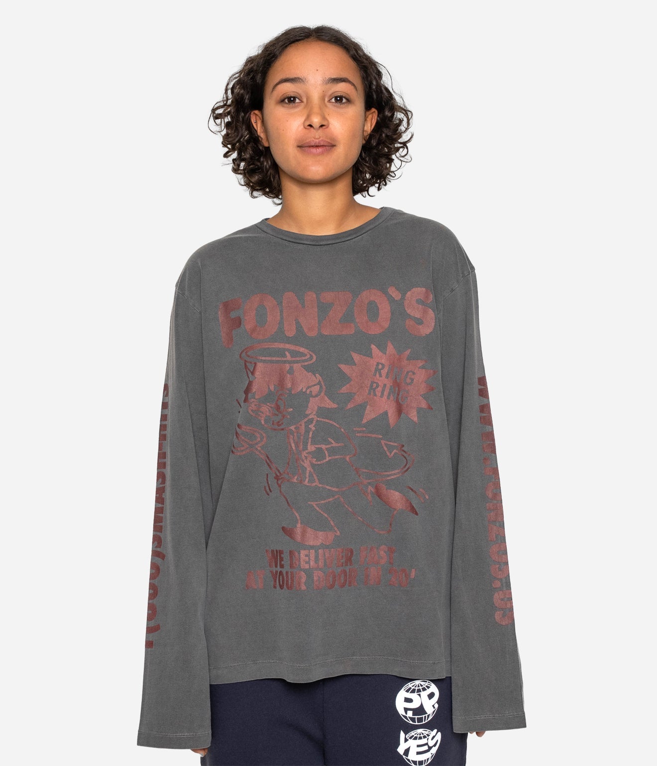 Public Possession "FONZO’S LONGSLEEVE" CHARCOAL - WEAREALLANIMALS