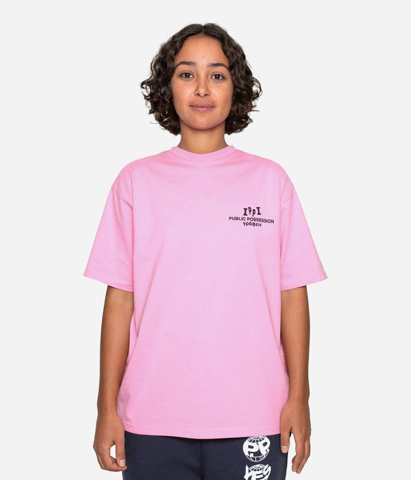 Public Possession "HIEROGLYPH BÄR T - SHIRT" LIGHT ROSE - WEAREALLANIMALS