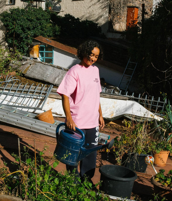 Public Possession "HIEROGLYPH BÄR T - SHIRT" LIGHT ROSE - WEAREALLANIMALS