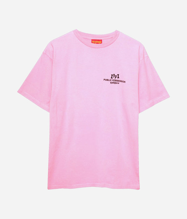 Public Possession "HIEROGLYPH BÄR T - SHIRT" LIGHT ROSE - WEAREALLANIMALS
