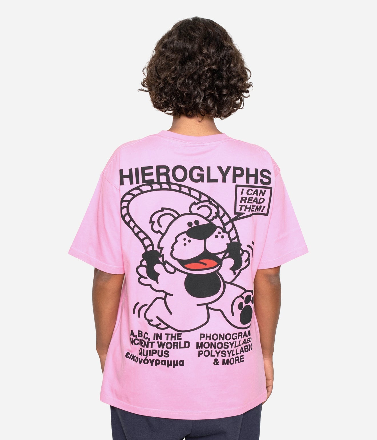 Public Possession "HIEROGLYPH BÄR T - SHIRT" LIGHT ROSE - WEAREALLANIMALS