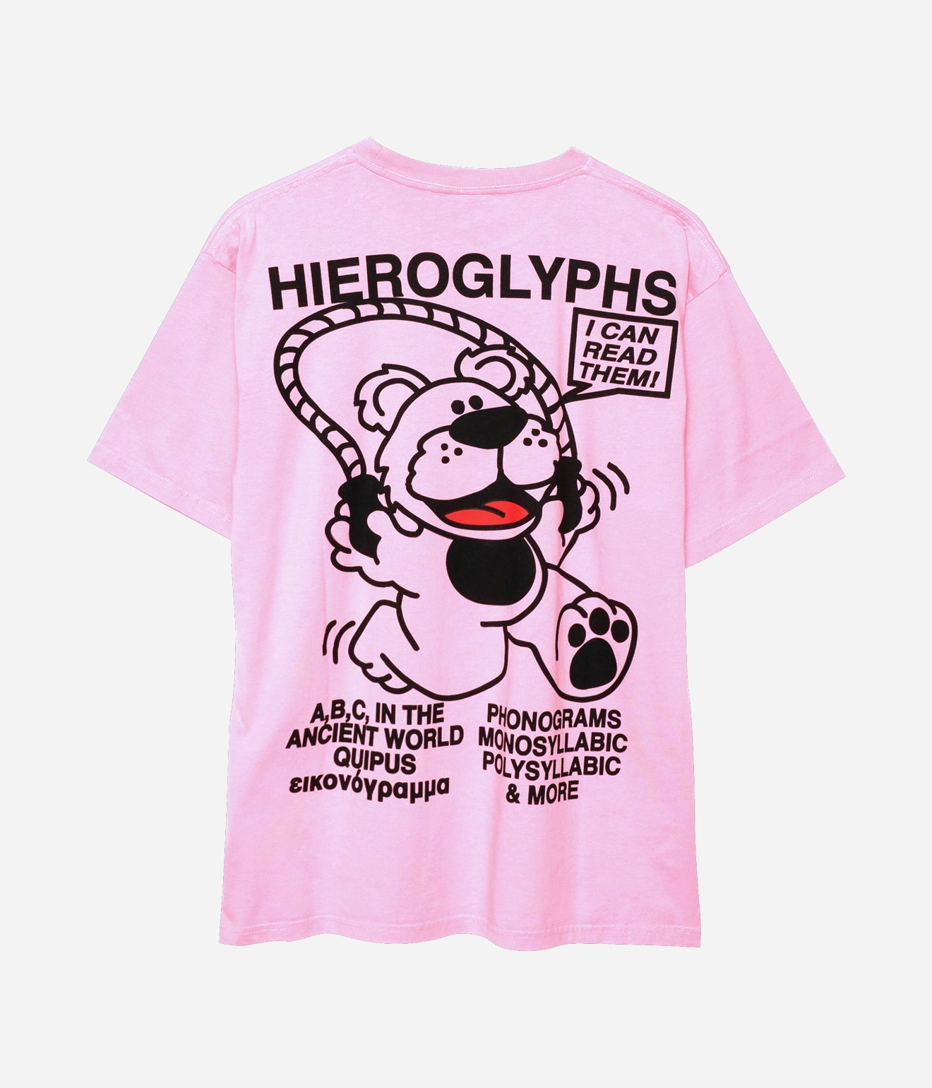 Public Possession "HIEROGLYPH BÄR T - SHIRT" LIGHT ROSE - WEAREALLANIMALS