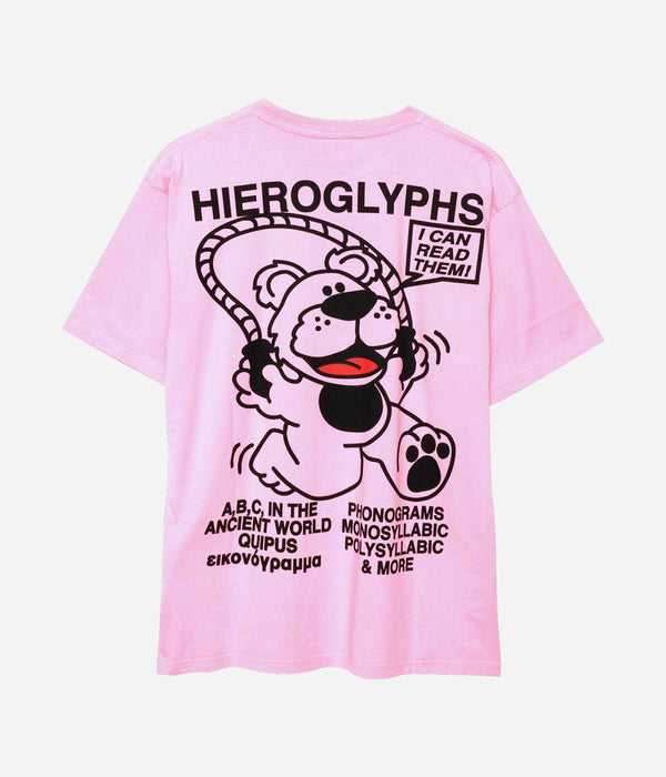 Public Possession "HIEROGLYPH BÄR T - SHIRT" LIGHT ROSE - WEAREALLANIMALS