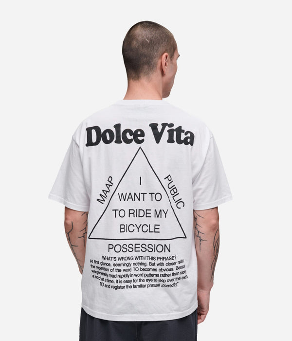 Public Possession & MAAP "Dolce Vita" T-Shirt White - WEAREALLANIMALS