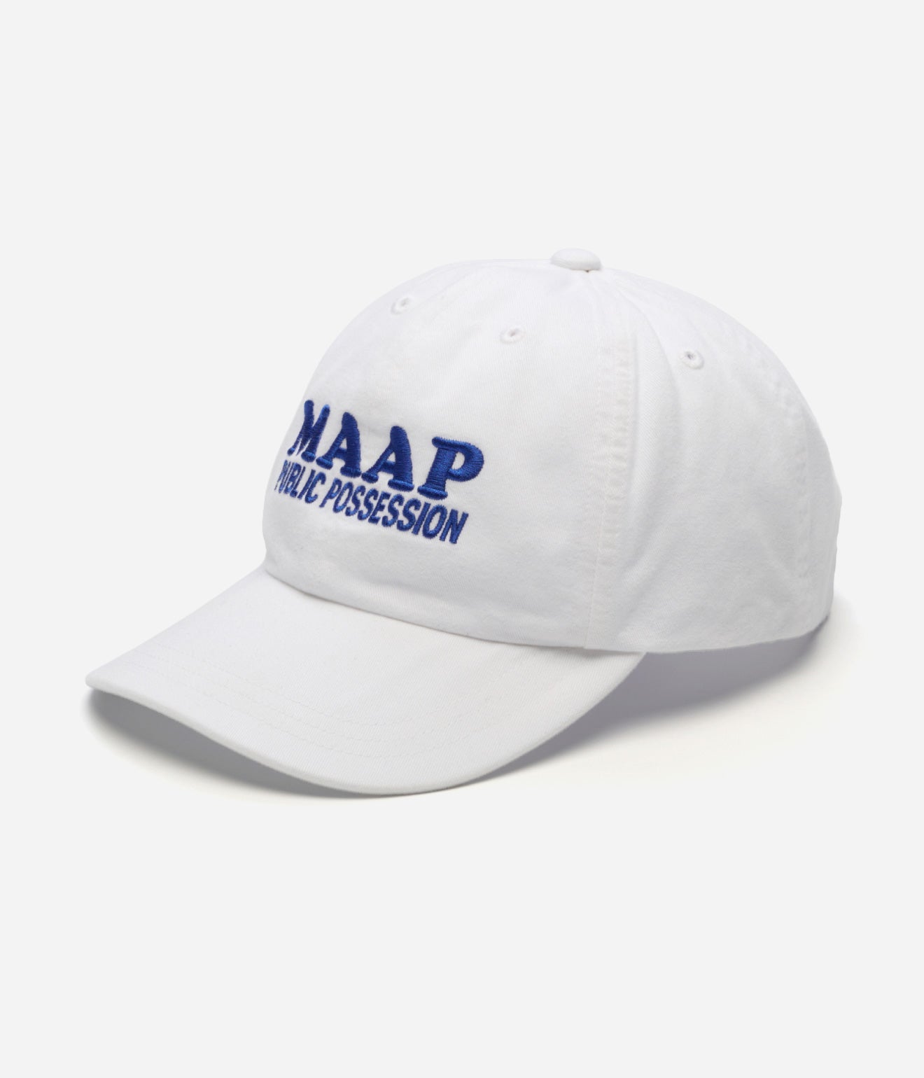 Public Possession & MAAP "Logo" Cap White - WEAREALLANIMALS