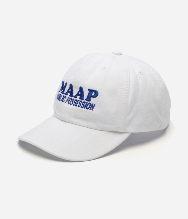 Public Possession & MAAP "Logo" Cap White - WEAREALLANIMALS