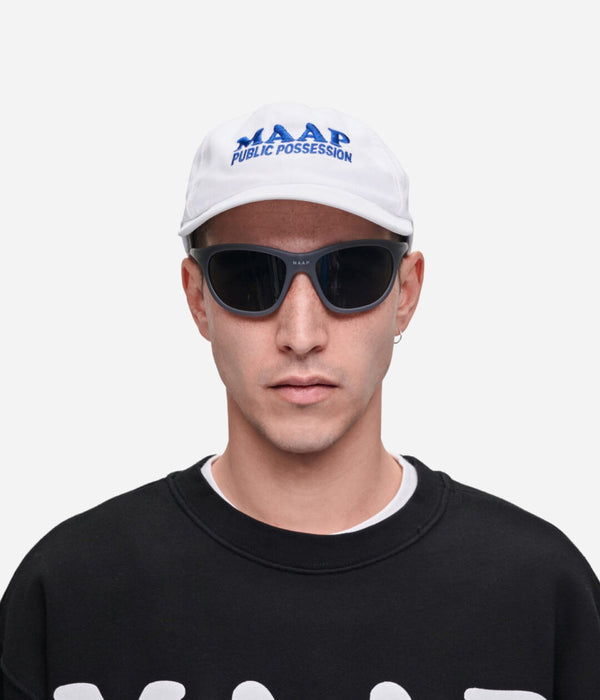 Public Possession & MAAP "Logo" Cap White - WEAREALLANIMALS