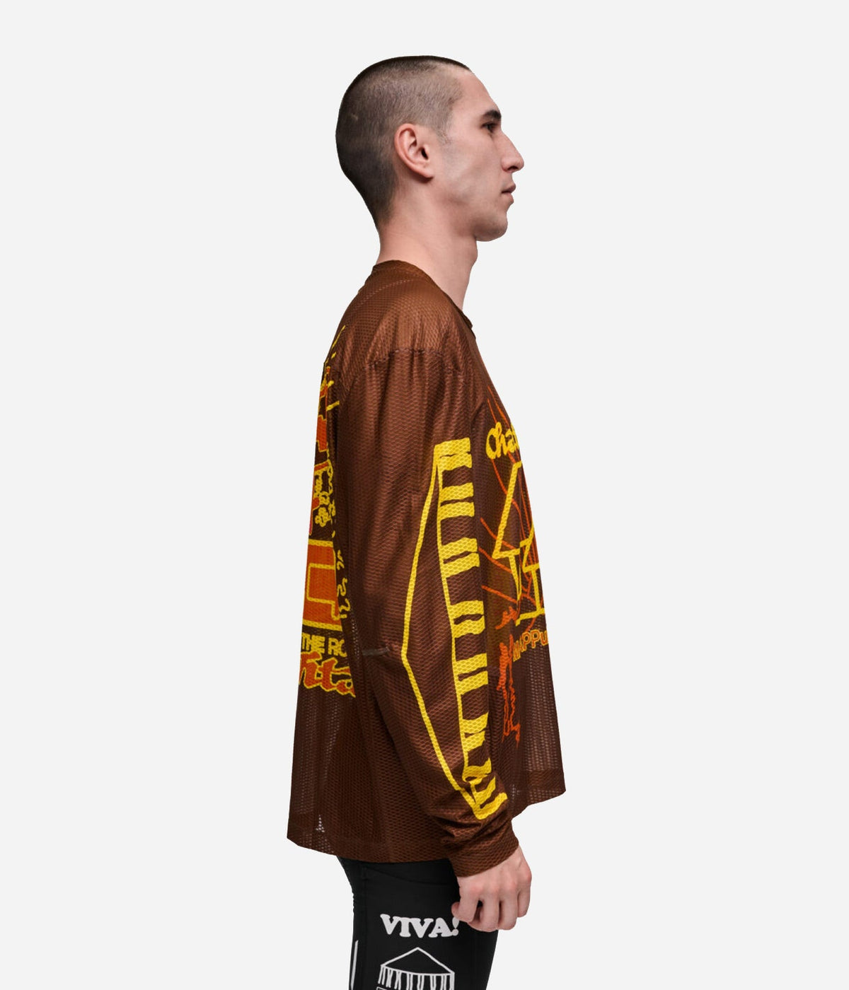 Public Possession & MAAP "MESH" LS Tee Brown - WEAREALLANIMALS