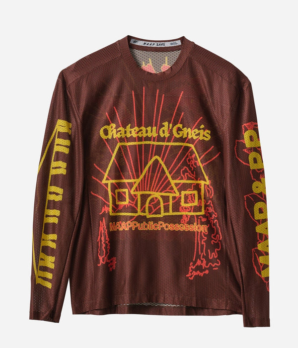 Public Possession & MAAP "MESH" LS Tee Brown - WEAREALLANIMALS