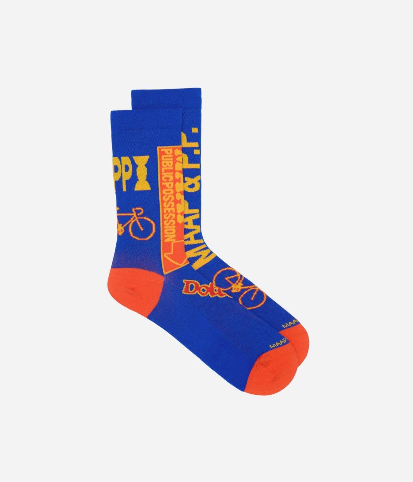 Public Possession & MAAP "TEAM" Sock Cobald Blue - WEAREALLANIMALS