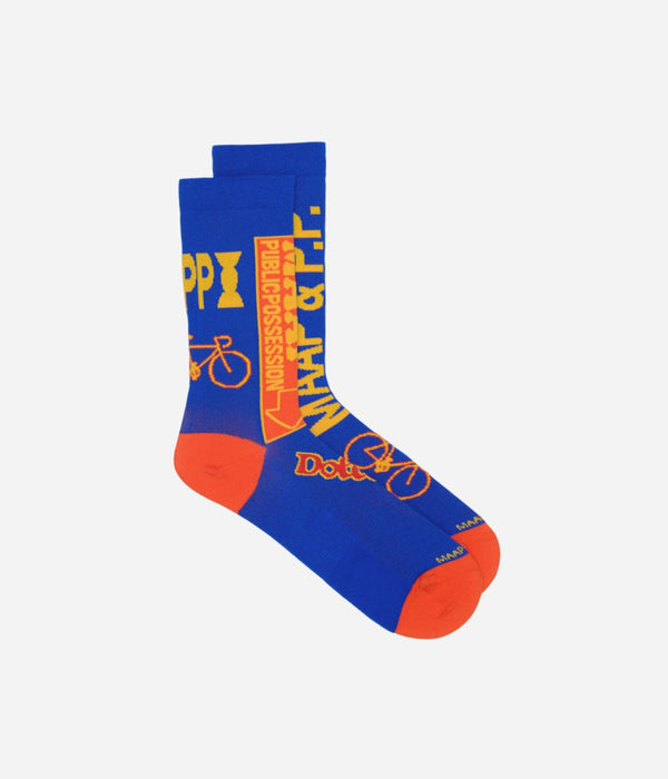 Public Possession & MAAP "TEAM" Sock Cobald Blue - WEAREALLANIMALS