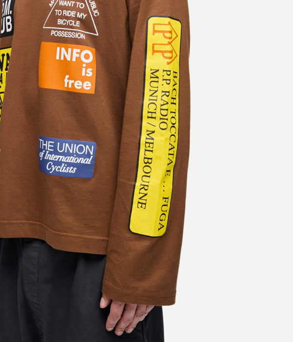 Public Possession & MAAP "Trail" Longsleeve Brown - WEAREALLANIMALS