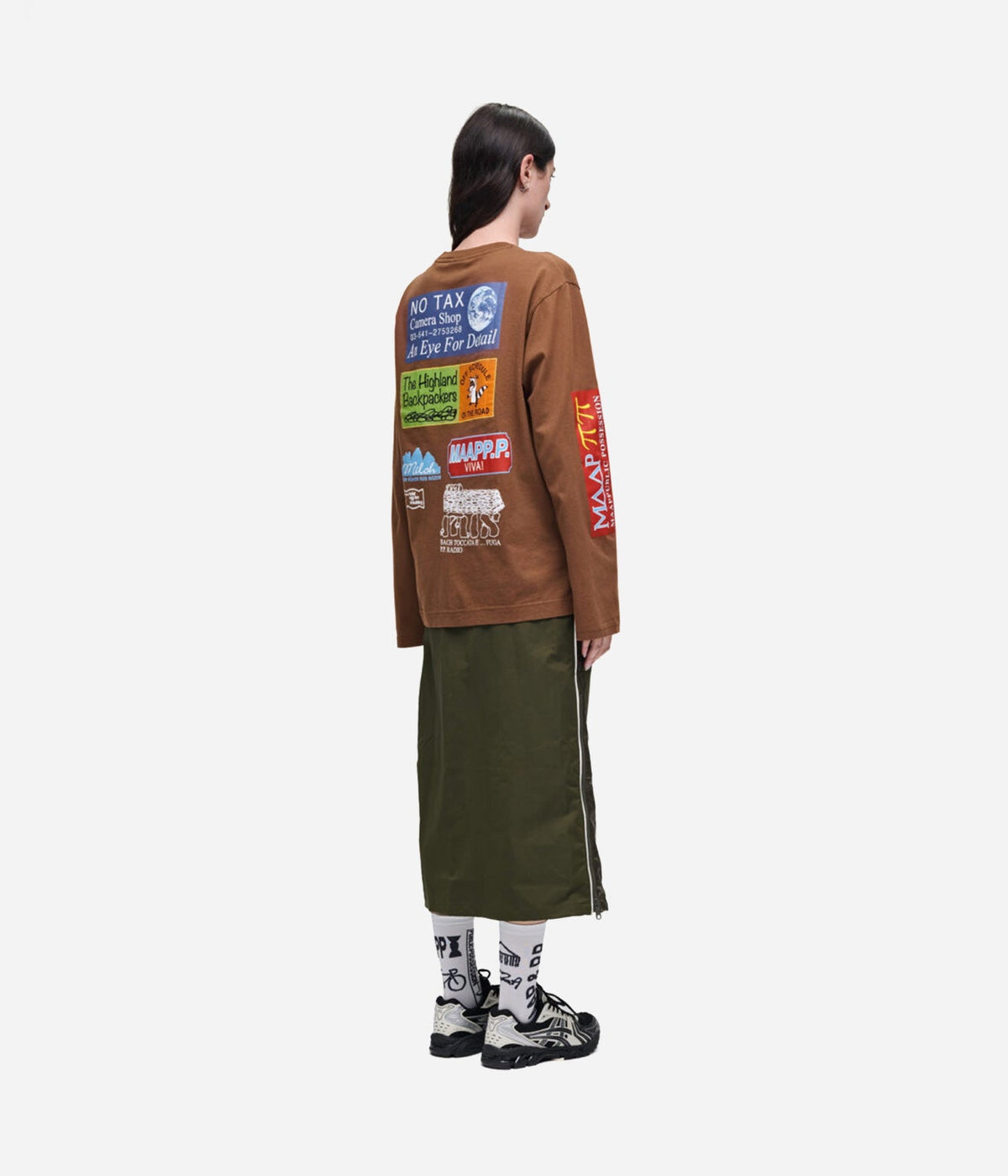Public Possession & MAAP "Trail" Longsleeve Brown - WEAREALLANIMALS