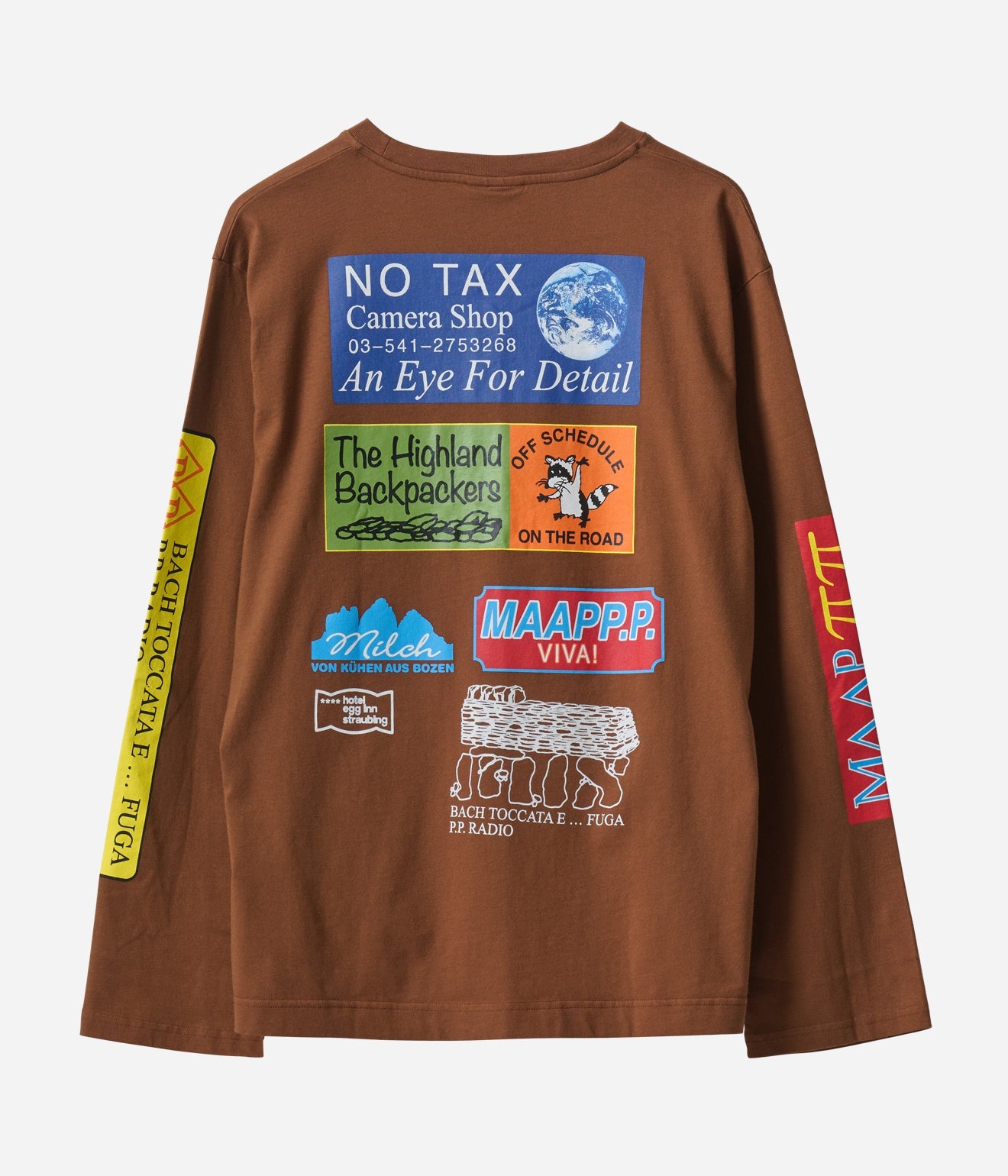 Public Possession & MAAP "Trail" Longsleeve Brown - WEAREALLANIMALS