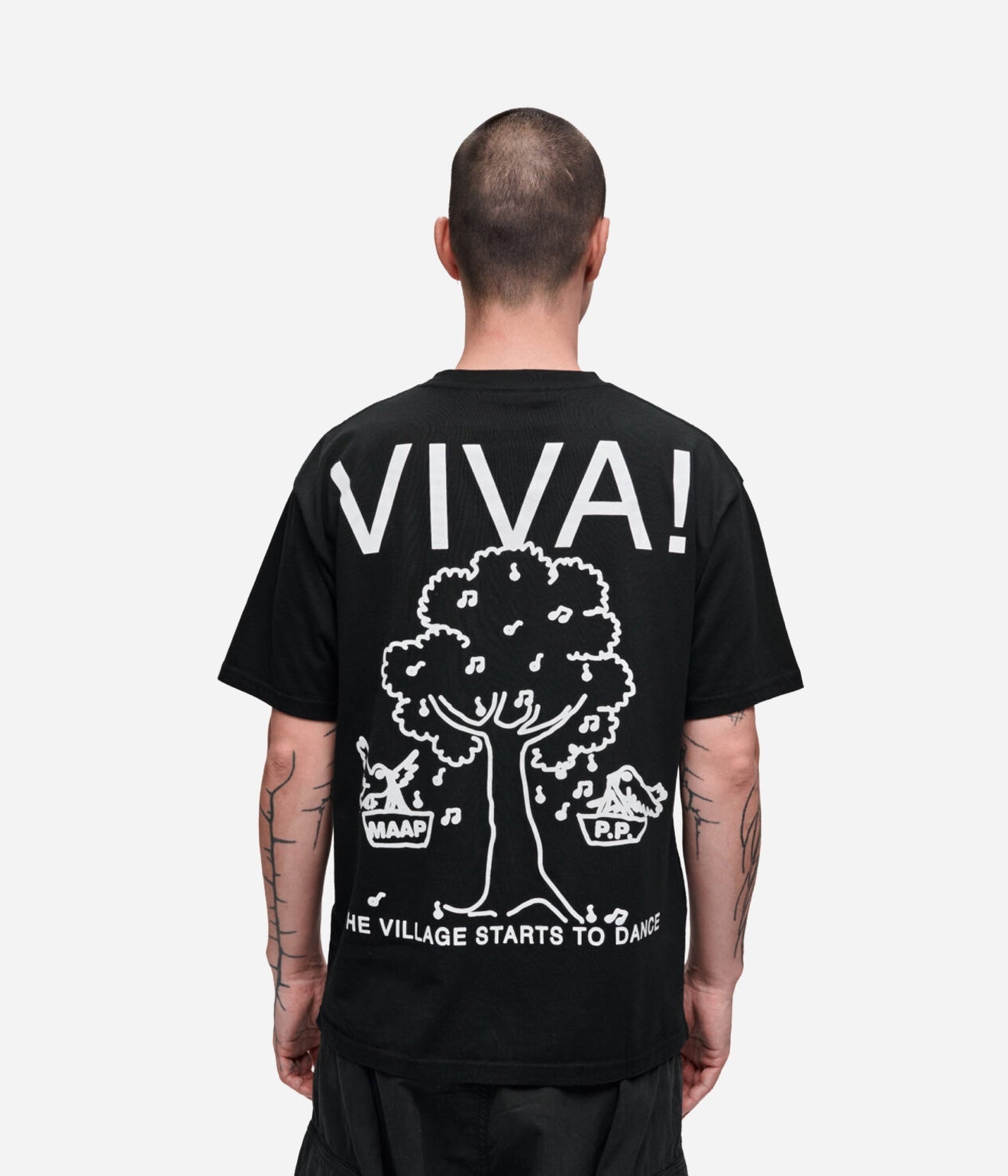 Public Possession & MAAP "VIVA!" T-Shirt Black - WEAREALLANIMALS