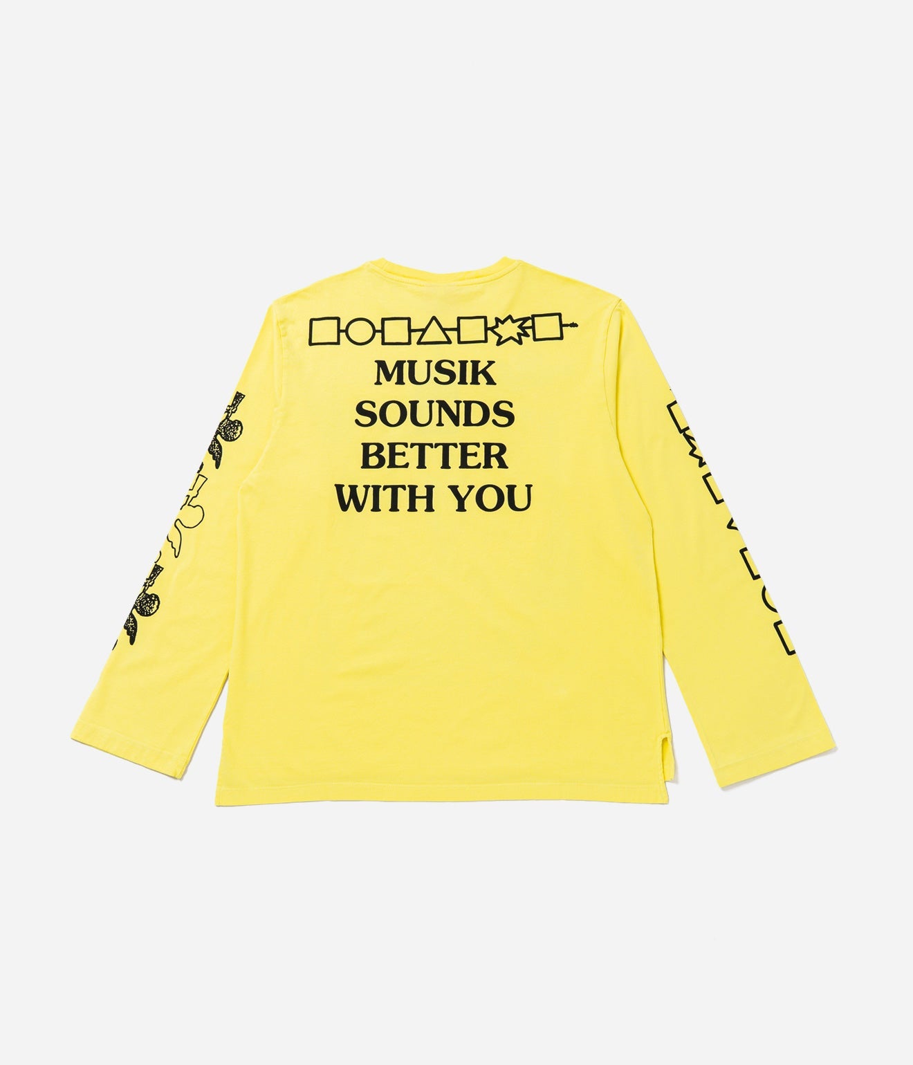 Public Possession "Musikinstrumente" Longsleeve Bright Yellow - WEAREALLANIMALS