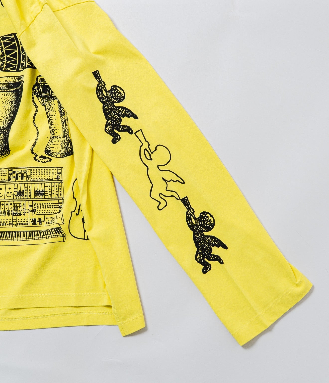 Public Possession "Musikinstrumente" Longsleeve Bright Yellow - WEAREALLANIMALS