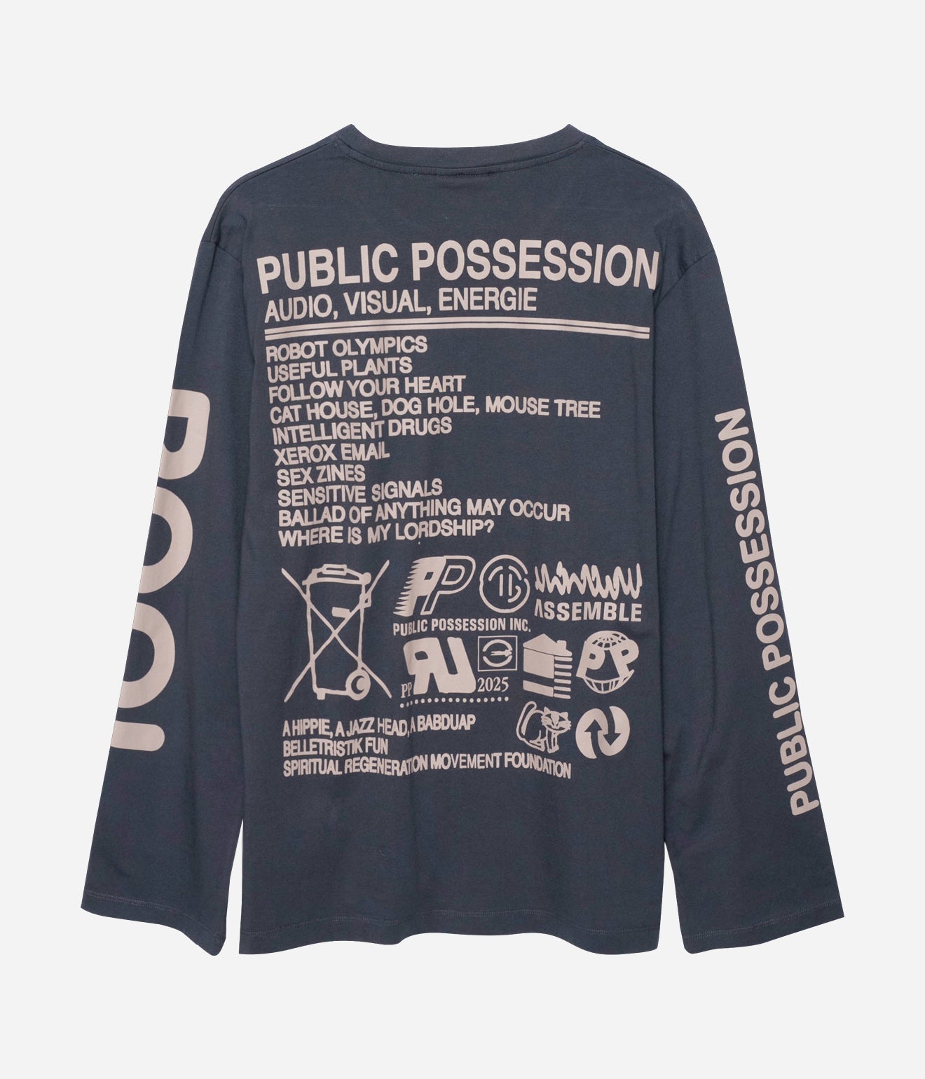 Public Possession "PLANET PP LONGSLEEVE" INDIA INK - WEAREALLANIMALS