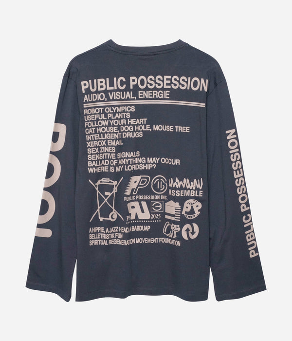 Public Possession "PLANET PP LONGSLEEVE" INDIA INK - WEAREALLANIMALS
