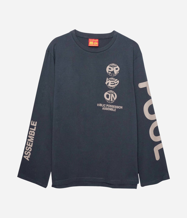 Public Possession "PLANET PP LONGSLEEVE" INDIA INK - WEAREALLANIMALS