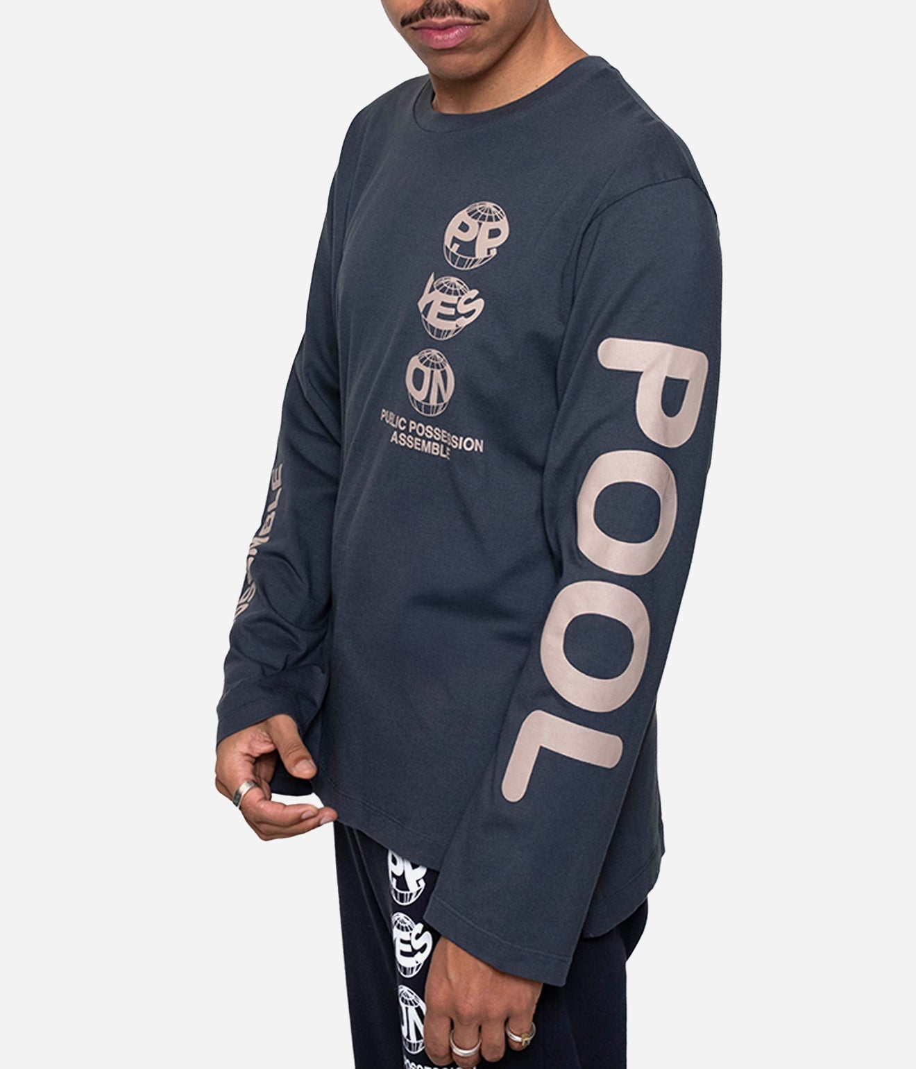 Public Possession "PLANET PP LONGSLEEVE" INDIA INK - WEAREALLANIMALS