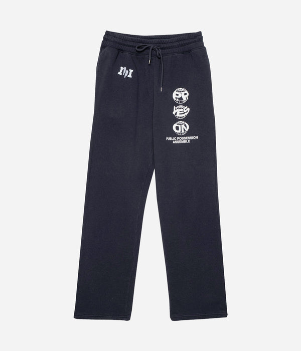 Public Possession "PLANET P.P. SWEATPANTS" NAVY BLUE - WEAREALLANIMALS