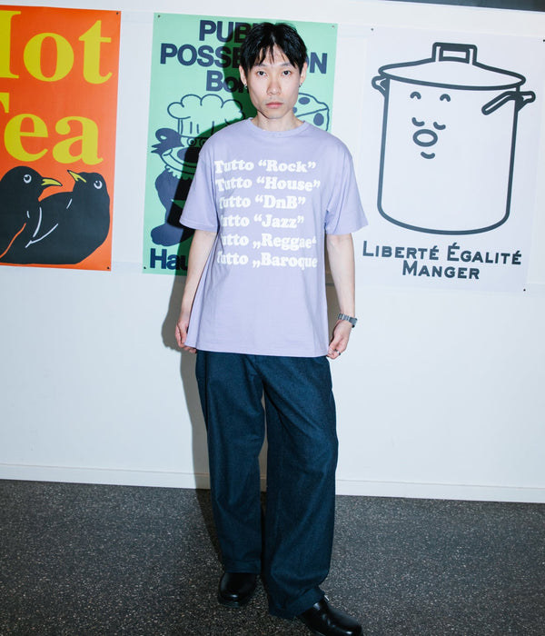 Public Possession "Tutto Musik" T-Shirt Light Violette - WEAREALLANIMALS