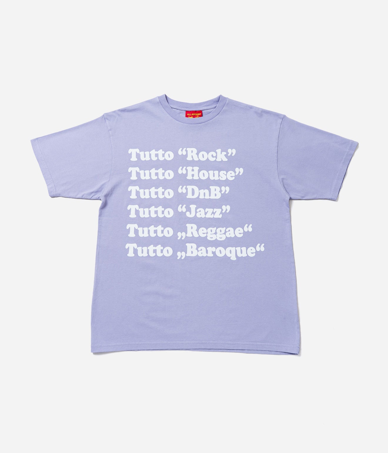 Public Possession "Tutto Musik" T-Shirt Light Violette - WEAREALLANIMALS