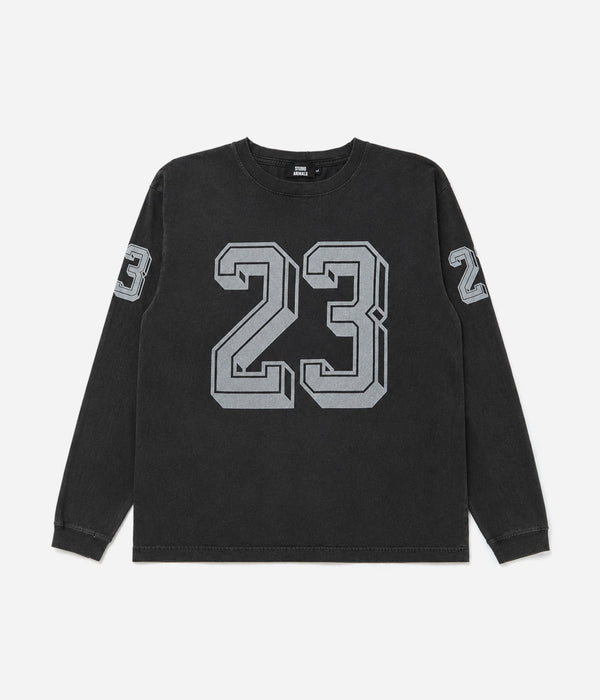 STUDIO ANIMALS “23” L/S T-Shirt Faded Black - WEAREALLANIMALS